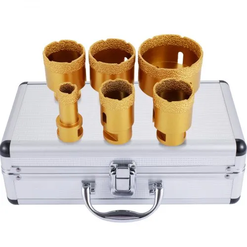 VEVOR Diamant Lochsäge 6 PCS 20/35/40/45/50/68 mm Diamantbohrer-Set M14 0,8/1,4/1,6/1,8/2/2,7 inch für Granit-Feinsteinzeug und Fliesen, Gold VEVOR Diamant Lochsäge 6 PCS 20/35/40/45/50/68 mm Diamantbohrer-Set M14 0,8/1,4/1,6/1,8/2/2,7 inch für Granit-Feinsteinzeug und Fliesen, Gold