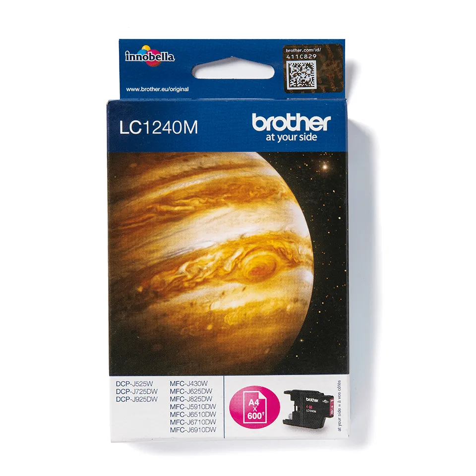 Brother LC1240M Druckerpatrone 1 Stück(e) Original Magenta Brother LC1240M Druckerpatrone 1 Stück(e) Original Magenta