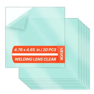 VEVOR Schweißhelmlinse, 20 Stk., Vorsatzscheiben 121×118 mm Schweißschirm Ersatzlinse, Filterschutzabdeckungen, kompatibel mit automatisch abdunkelnden Schweißhelmen der VEVOR CRIUS/METIS-Serie VEVOR Schweißhelmlinse, 20 Stk., Vorsatzscheiben 121×118 mm Schweißschirm Ersatzlinse, Filterschutzabdeckungen, kompatibel mit automatisch abdunkelnden Schweißhelmen der VEVOR CRIUS/METIS-Serie