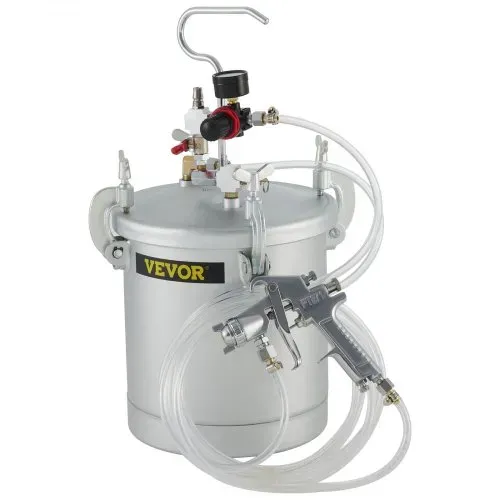 VEVOR 10 LFarbspritzpistole, 30 PSI Farbbehälter, Farbsprühsystem Lackhalter zum Auftragen von Wasserfarbe, Flecken, Lack, Lacken, feine Oberflächen für Innen- und Außenprojekte – Bild 9