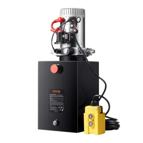 VEVOR Hydraulikpumpe Hydraulikaggregat 12 V Hydraulikaggregat 1600 W, Einfachwirkende Hydraulikpumpe Hydraulic Power Pack, 3 Gal Tank Hand Pump Hydraulikaggregat, für Aufzüge, Gabelstapler usw. – Bild 8