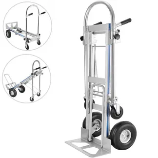 VEVOR Sackkarre 3-in-1-Aluminium-Klappsack-LKW-Handtrolley-Wagen Auto strapazierfähig faltbar VEVOR Sackkarre 3-in-1-Aluminium-Klappsack-LKW-Handtrolley-Wagen Auto strapazierfähig faltbar