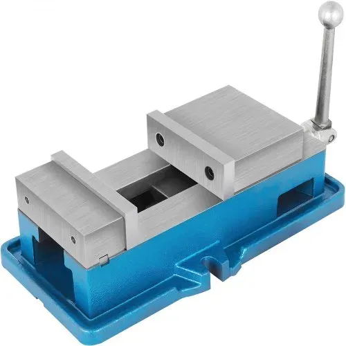 VEVOR Maschineschraubstock Metall, 40 mm Höhe Maschinenschraubstock Fräsmaschinen, 125 mm Öffnung Bohrmaschinen Schraubstock aus Stahl, 24 KN Max. Spannkraft CNC Schraubstock, Werkbank Schraubstock – Bild 9