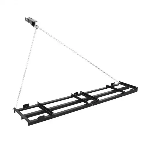 VEVOR Schleppegge 243,5x50 cm, Wiesenegge, Wiesenschleppe mit 183 cm Kette, Hochleistungs-Nivellierrechen, Verzinkter Stahl-Feldegge für Kiesauffahrten, Passend für ATVs, UTVs & Traktoren – Bild 8