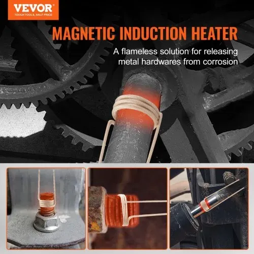 VEVOR magnetisches Induktionsheizgerät-Set, 1 kW Induktionsheizgerät, Bolzen-Induktionsheizgerät mit 8 Induktionsspulen, Induktionsheizer-Bolzenentferner zum Entfernen von Bolzen und Muttern VEVOR magnetisches Induktionsheizgerät-Set, 1 kW Induktionsheizgerät, Bolzen-Induktionsheizgerät mit 8 Induktionsspulen, Induktionsheizer-Bolzenentferner zum Entfernen von Bolzen und Muttern
