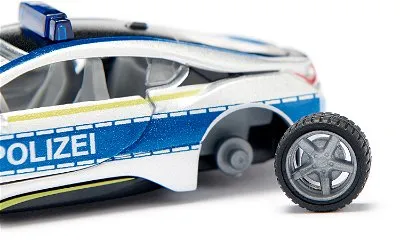 Siku BMW i8 Police Modell Polizeiwagen Vormontiert 1:50 – Bild 6
