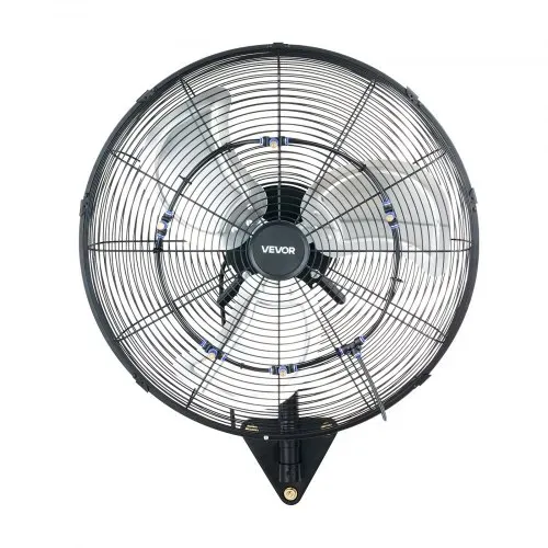VEVOR 95W Industrieller Wandventilator 56 cm, 7 m/s Oszillierender Wandlüfter mit Fernbedienung Nebel & 18h Timer, Gewerblicher Industrieventilator IP44 Wasserfest für Werkstatt Garage Lager, Schwarz – Bild 10