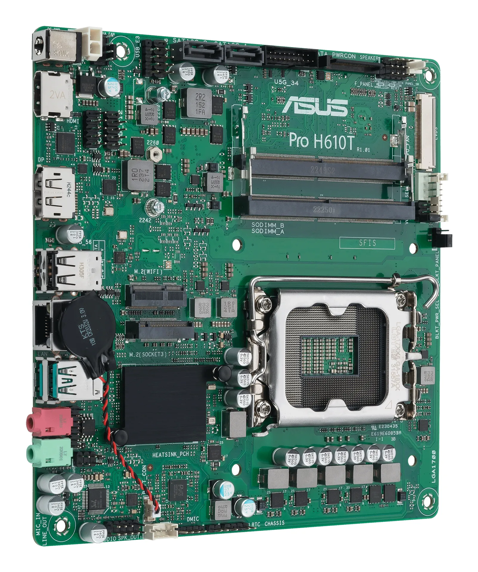 ASUS PRO H610T-CSM Intel H610 LGA 1700 mini ITX – Bild 3
