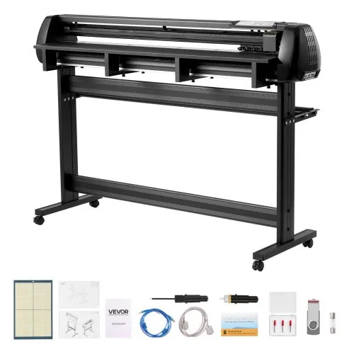 VEVOR Vinylschneidemaschine mit 135 cm max. Zufuhrbreite & Doppelklingen & LED-Anzeige, Plottermaschine Vinyl-Schneideplotter-Set mit Signmaster-Software, kompatibel mit Windows und macOS VEVOR Vinylschneidemaschine mit 135 cm max. Zufuhrbreite & Doppelklingen & LED-Anzeige, Plottermaschine Vinyl-Schneideplotter-Set mit Signmaster-Software, kompatibel mit Windows und macOS