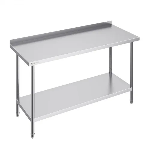 VEVOR Edelstahl-Arbeitstisch, gewerblicher Arbeitstisch zur Lebensmittelzubereitung, 610 x 1524 x 914 mm robuster Arbeitstisch aus Metall mit einstellbarer Höhe für Restaurant, Zuhause und Hotel VEVOR Edelstahl-Arbeitstisch, gewerblicher Arbeitstisch zur Lebensmittelzubereitung, 610 x 1524 x 914 mm robuster Arbeitstisch aus Metall mit einstellbarer Höhe für Restaurant, Zuhause und Hotel