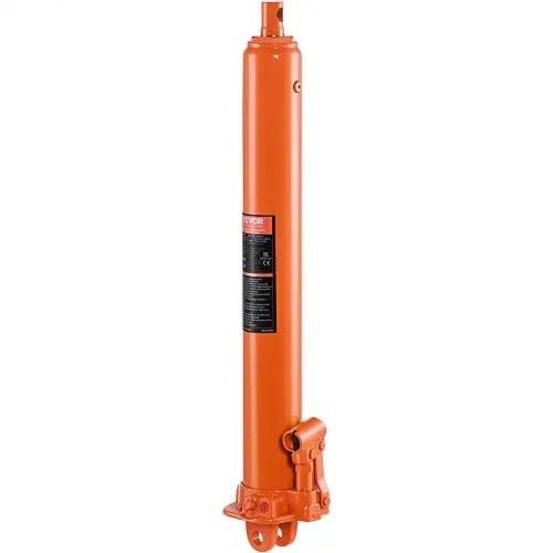 VEVOR Hydraulischer Langer Ram-Wagenheber, 8 t Motorhebezylinder mit Einzelkolbenpumpe & Flacher Basis, Hydraulischer Auto-Flaschenheber für Motorhebebühnen, Garagen-/Ladenkrane, Bauernhof usw. – Bild 9