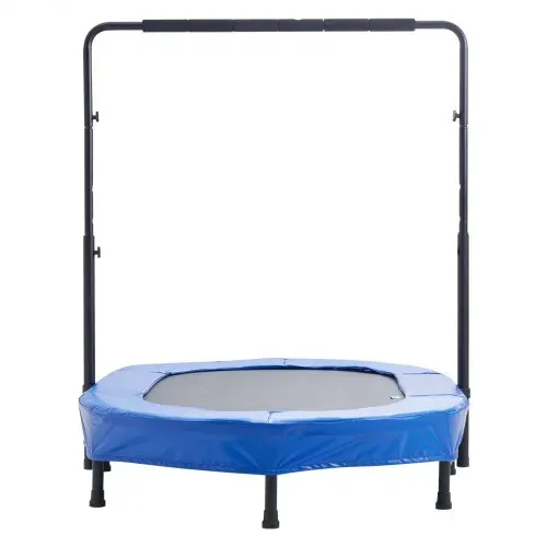 VEVOR Kindertrampolin Indoor / Outdoor-Trampolin faltbares Mini Trampolin mit Griff, Rebounder-Trampolin Gartentrampolin für Kleinkinder, Geburtstagsgeschenk für Kinder ab 3 Jahren für Spaß, Blau – Bild 9
