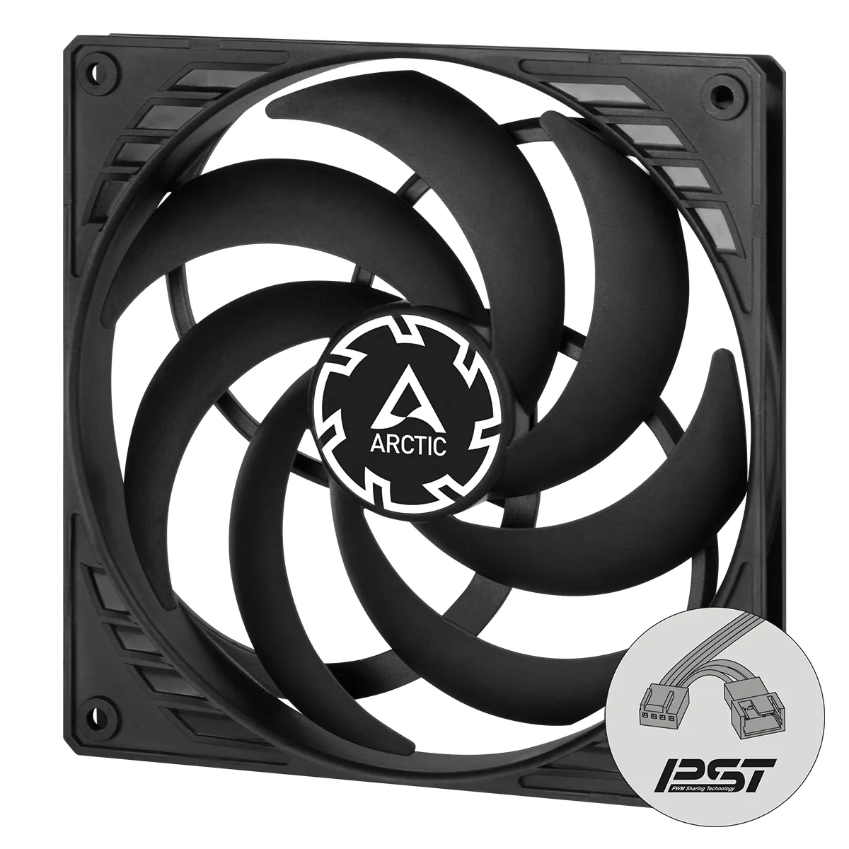 ARCTIC P14 Slim PWM PST 140 mm PWM Lüfter optimiert für statischen Druck mit integriertem Y-Kabel – Bild 2