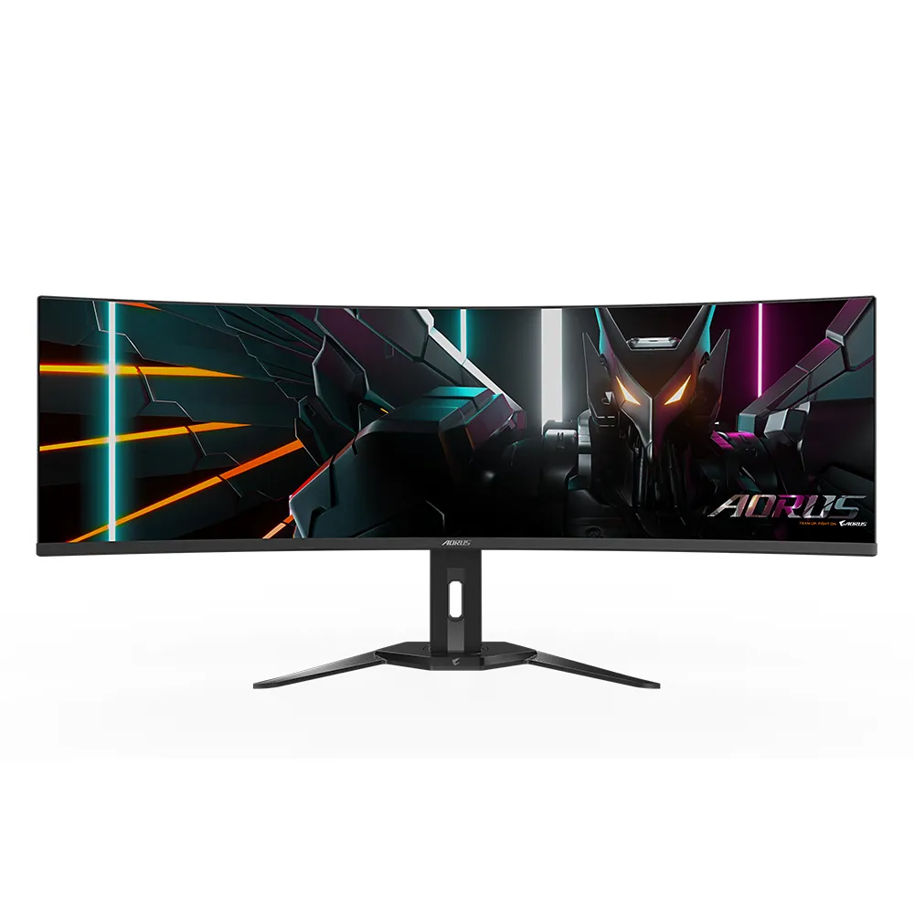 GIGABYTE Gebogener Gaming-Monitor CO49DQ OLED - 5120x1440 (DQHD), 1800R, 144Hz, 0,03ms, KVM, FreeSync Premium Pro, HDMI 2.1 – Bild 2