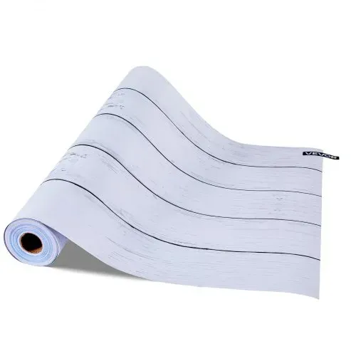 VEVOR Tapete selbstklebend, 45 cm x 15 m, Wandtapete, Klebefolie mit weißer Holzoptik, Möbelfolie, Möbelaufkleber, dekorative Vinylrolle für Schlafzimmer, Küche, Büro, Badezimmer, Schreibtisch – Bild 8