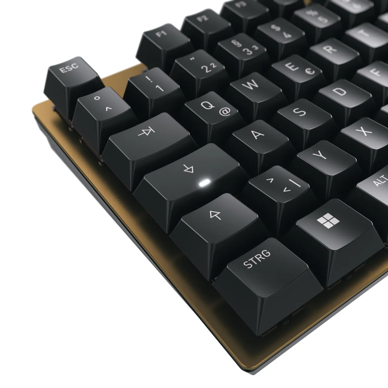 CHERRY KC 200 MX Tastatur Universal USB QWERTZ Deutsch Schwarz, Bronze – Bild 5