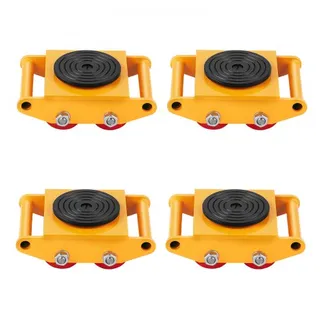 VEVOR 4x Panzerrollen 8T Transportfahrwerk 280x210x105mm Transportrollen aus Kohlenstoffstahl Industrieroller mit 4 PU-Richtungsräder Roller Ф 135x9mm Drehplatte Möbeltransporthilfe Transportroller VEVOR 4x Panzerrollen 8T Transportfahrwerk 280x210x105mm Transportrollen aus Kohlenstoffstahl Industrieroller mit 4 PU-Richtungsräder Roller Ф 135x9mm Drehplatte Möbeltransporthilfe Transportroller