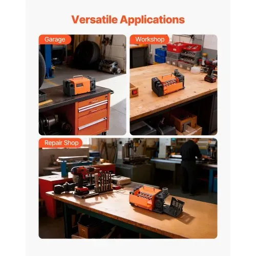 VEVOR Bohrerschleifgerät MR-13D, 3–13 mm, mit einstellbarem Freiwinkel der Schneidkante, vorderer Schneidkante & 95°–135° Spitzenwinkel, 4600 U/min, inkl. 11 Spannzangen & CBN-Schleifscheibe – Bild 5
