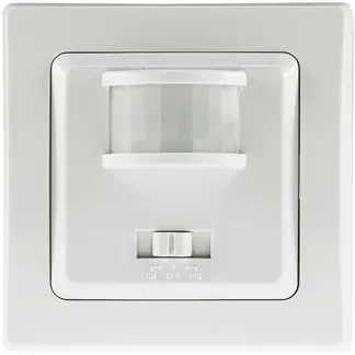 DELPHI Bewegungsmelder 160°, weiß LED geeignet, 250V~, Unterputz, 2-Draht DELPHI Bewegungsmelder 160°, weiß LED geeignet, 250V~, Unterputz, 2-Draht