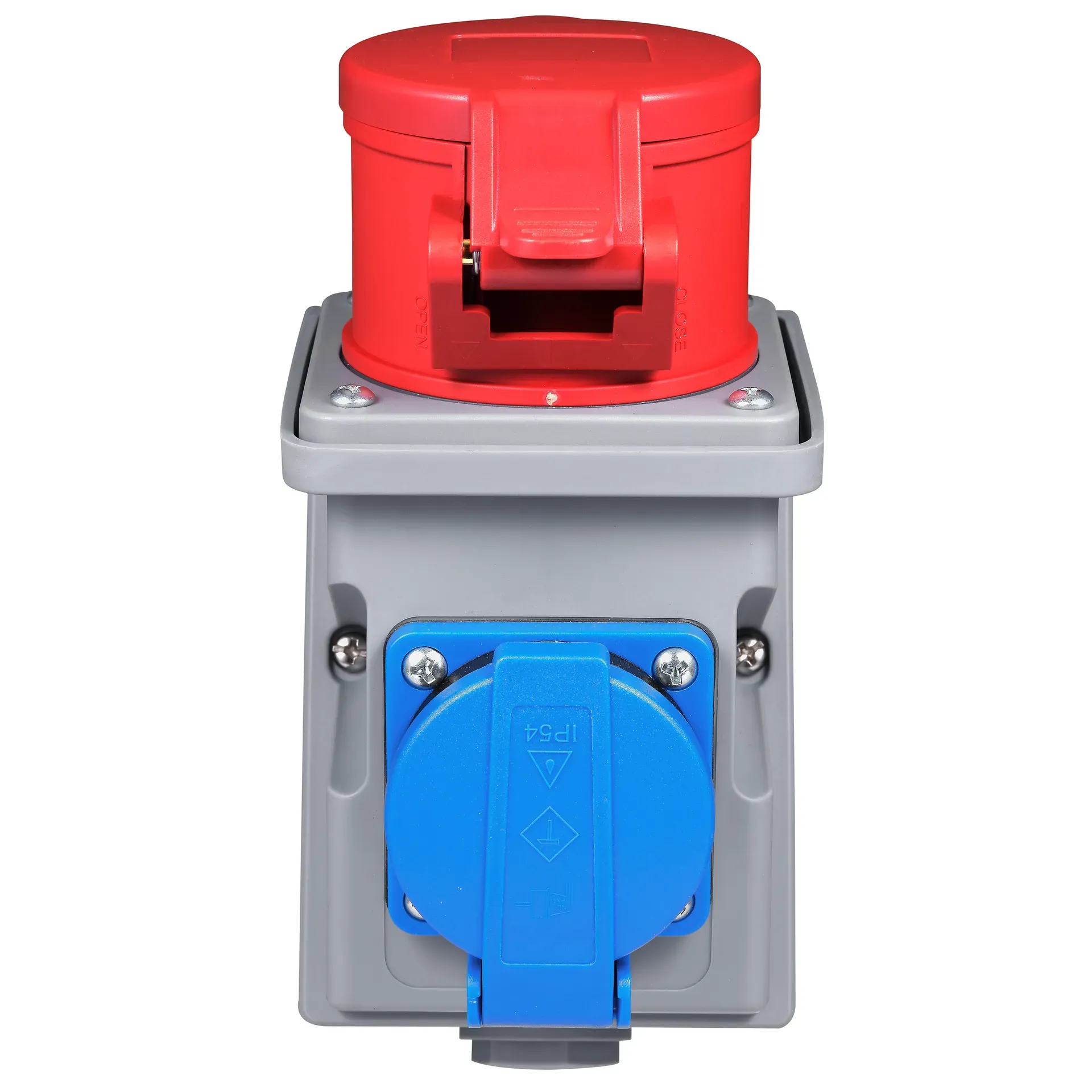 CEE-Kombi-Wanddose McPower, 1x Schutzkontakt, 1x CEE 16A, IP44 – Bild 5