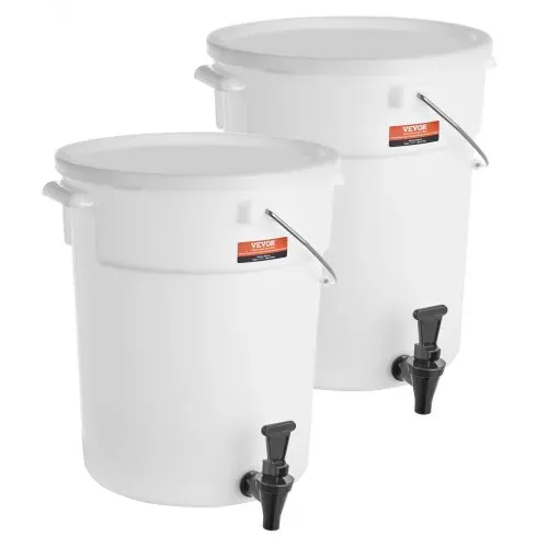 VEVOR Getränkespender, 19 L Getränkespender für Partys, Saftspender aus Kunststoff mit Zapfhahn und Deckel, Eistee-Limonadensaft-Wasserspender, für Restaurants, Hotels, Partys, 2er-Pack – Bild 9