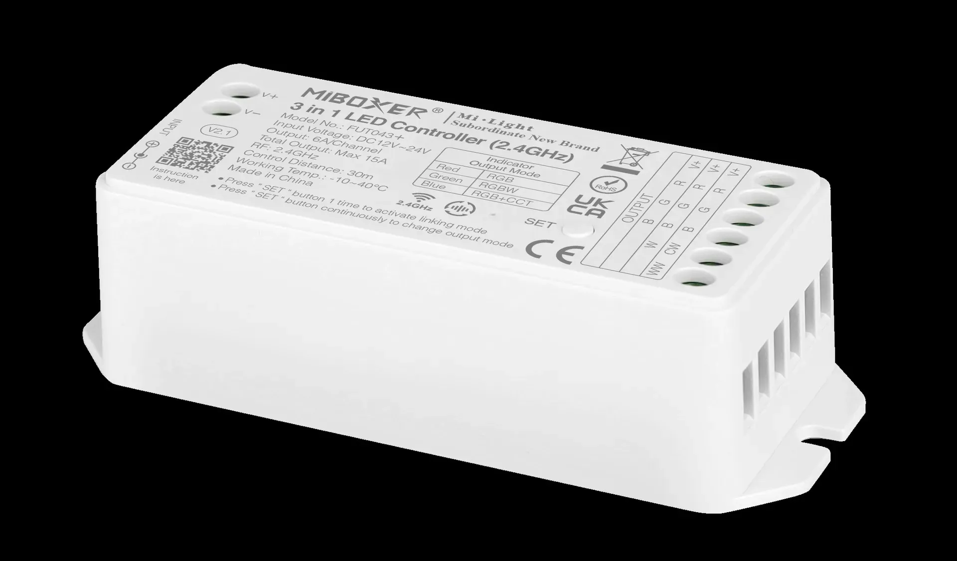 MiBoxer FUT043+ LED Controller RGB-WW (RGB-CCT) DC12/24V 2,4G – Bild 3