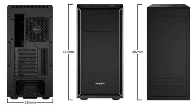 be quiet! Pure Base 600 Midi Tower Schwarz, Silber – Bild 4