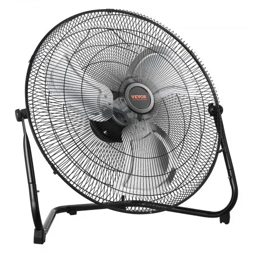 VEVOR 2 Stück Bodenventilatoren, 3 Gang, Windmaschine, 508 mm, 4800 CFM, 360° verstellbare Neigung, 6,5 m/s Luftstrom, Standventilator, für Fitnessstudio, Zuhause, Garage, Gewerbegeschäft – Bild 9