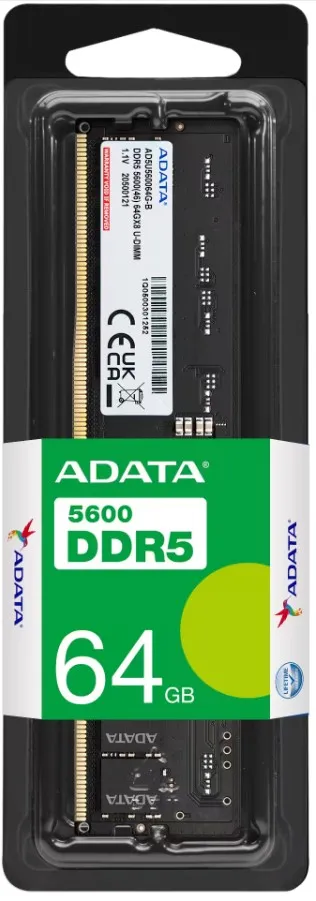ADATA AD5U560064G-S Speichermodul 64 GB 1 x 64 GB DDR5 5600 MT/s 288-pin DIMM – Bild 2