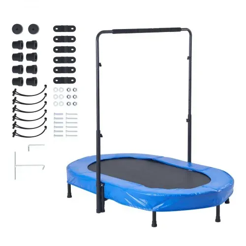 VEVOR Kindertrampolin Indoor / Outdoor-Trampolin faltbares Mini Trampolin mit Griff, Rebounder-Trampolin Gartentrampolin für Kleinkinder, Geburtstagsgeschenk für Kinder ab 3 Jahren für Spaß, Blau – Bild 8