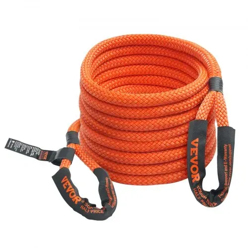 VEVOR 22 mm x 9 m Abschleppseil 13871 kg, Hochleistungs-Offroad-Bergegurt mit 2 weichen Schäkeln (20.000 kg) Extrem belastbar 30 % Elastizität Energie-Bergegurt für Jeep Auto LKW ATV UTV SUV Traktor – Bild 10