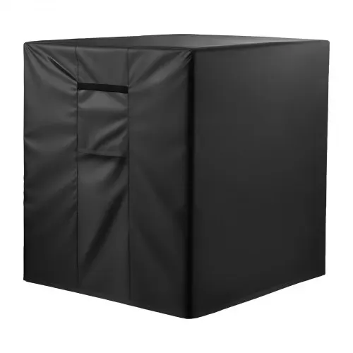 VEVOR Klimaanlagenabdeckung, 812 x 812 x 914 mm, dreischichtig, wasserdichtes Polyestergewebe, Schutzhülle, universelle Passform, Schutzabdeckung für Klimaanlagen im Freien, schwarz VEVOR Klimaanlagenabdeckung, 812 x 812 x 914 mm, dreischichtig, wasserdichtes Polyestergewebe, Schutzhülle, universelle Passform, Schutzabdeckung für Klimaanlagen im Freien, schwarz
