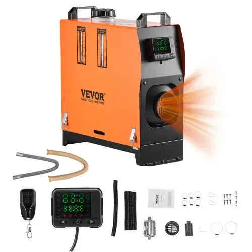 VEVOR Dieselheizung 5-8KW 12/24V mit Fernbedienung, Diesel Luft Standheizung – schnelle Erwärmung mit digitaler Farbanzeige & Sprachansage VEVOR Dieselheizung 5-8KW 12/24V mit Fernbedienung, Diesel Luft Standheizung – schnelle Erwärmung mit digitaler Farbanzeige & Sprachansage
