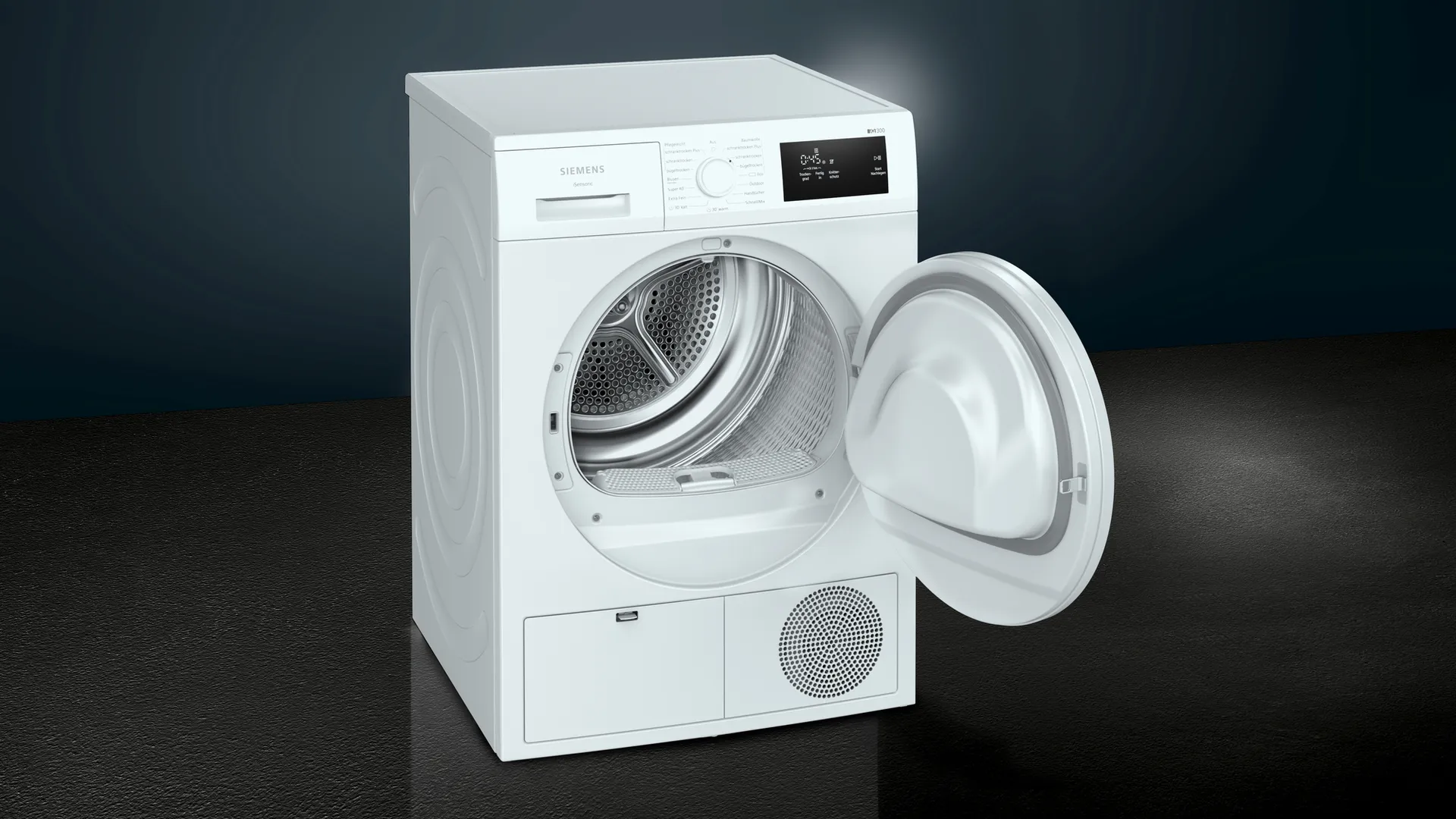 Siemens iQ300 WT43H003 Wäschetrockner Freistehend Frontlader 7 kg Weiß – Bild 4