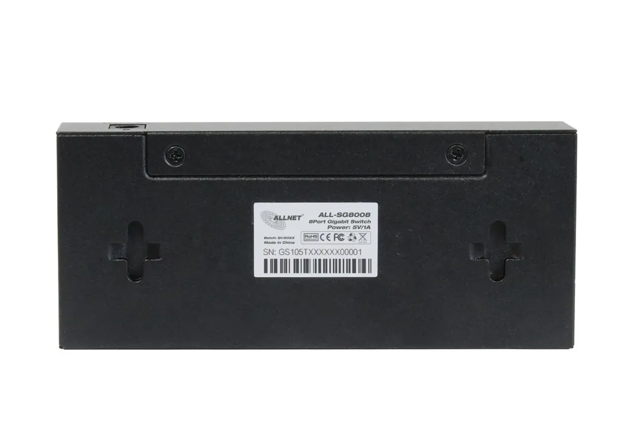 ALLNET Switch unmanaged Layer2 8 Port • 8x 1GbE • Lüfterlos • ALL-SG8008 – Bild 3