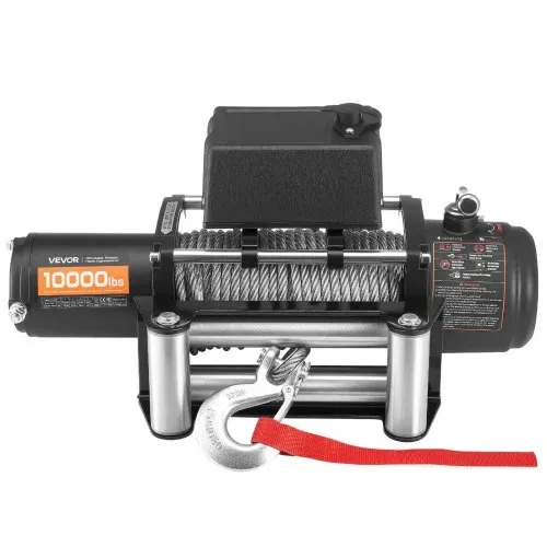 VEVOR Elektrische Seilwinde, 4500 kg, 12 V DC LKW-Winde mit Φ 8,3 mm x 19,8 m Stahlseil, kabellose & kabelgebundene Fernbedienung, IP55 zum Abschleppen von SUV, Jeep, Anhänger, Boot, Geländewagen – Bild 8