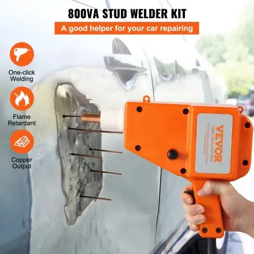 VEVOR Ausbeulspotter 800 VA 220 V 1600 A Ausbeul-Set Dellenlifter Punktschweißgerät inkl. verschiedener Elektroden Ausbeulwerkzeug zur professionellen Reparatur von Kfz Karosserien VEVOR Ausbeulspotter 800 VA 220 V 1600 A Ausbeul-Set Dellenlifter Punktschweißgerät inkl. verschiedener Elektroden Ausbeulwerkzeug zur professionellen Reparatur von Kfz Karosserien