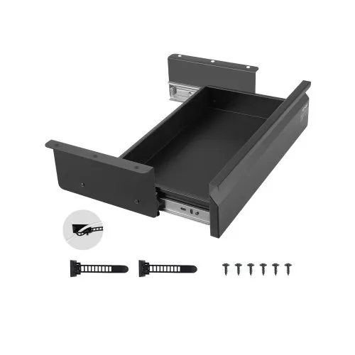 VEVOR Untertisch Schublade 440x223x101 mm, Unterbau Schreibtisch, versteckter Schreibtisch-Aufbewahrungs-Organizer, Bleistiftschublade unter dem Tisch für Sitz-Steh-Arbeitsplätze im Büro & zu Hause VEVOR Untertisch Schublade 440x223x101 mm, Unterbau Schreibtisch, versteckter Schreibtisch-Aufbewahrungs-Organizer, Bleistiftschublade unter dem Tisch für Sitz-Steh-Arbeitsplätze im Büro & zu Hause