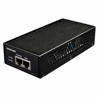 Intellinet Gigabit High-Power PoE+ Injektor, 1 x 30 Watt-Port, IEEE 802.3at/af Power over Ethernet (PoE+/PoE), Metallgehäuse Intellinet Gigabit High-Power PoE+ Injektor, 1 x 30 Watt-Port, IEEE 802.3at/af Power over Ethernet (PoE+/PoE), Metallgehäuse