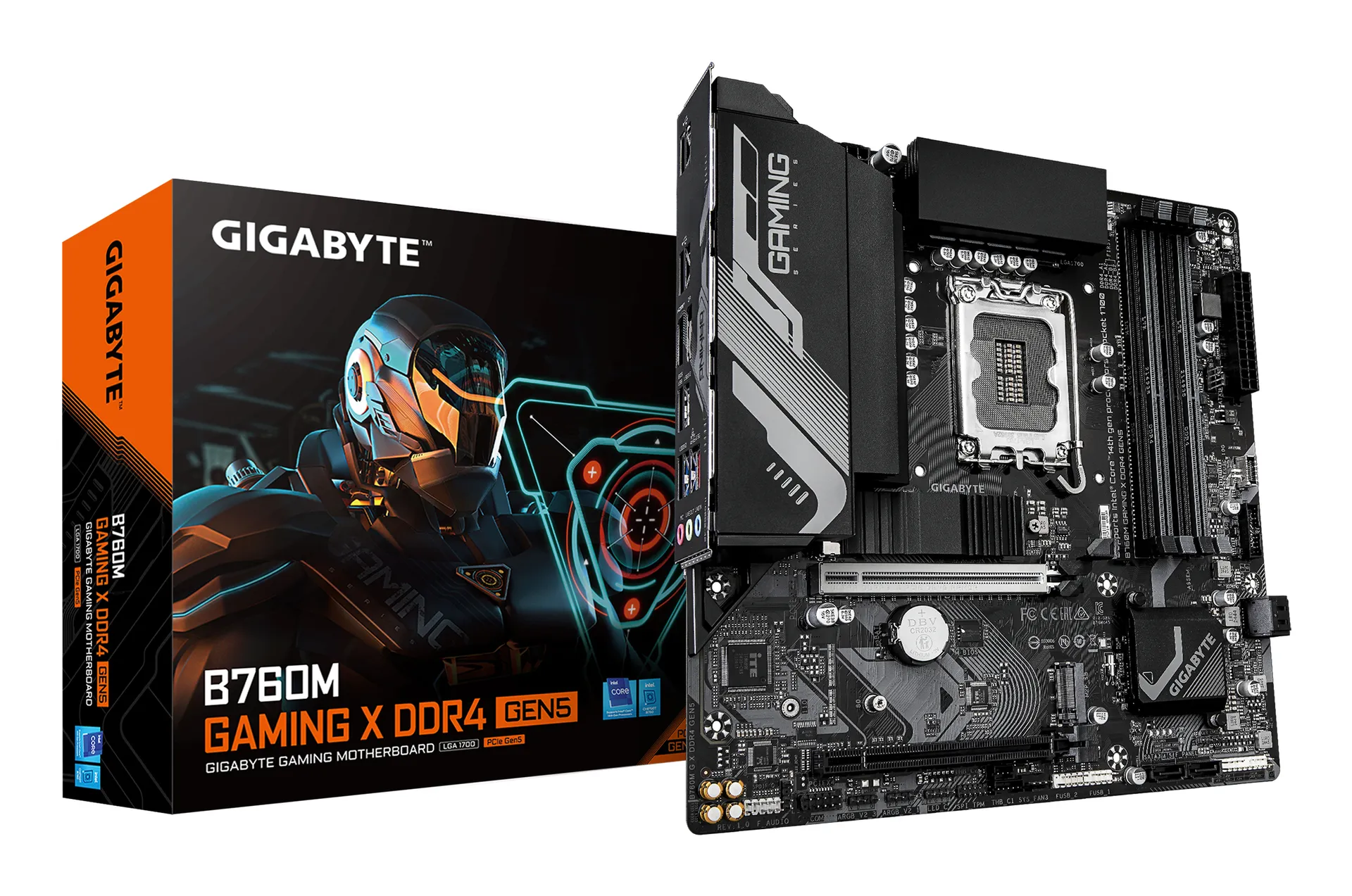 GIGABYTE B760M GAMING X DDR4 GEN5 Mainboard – Unterstützt Intel Core Prozessoren der 14. Generation, 8+1+1 Phasen VRM, bis zu 3200 MHz DDR4, 2 x PCIe 4.0 M.2, 2.5 GbE LAN, USB 3.2 Gen 1 GIGABYTE B760M GAMING X DDR4 GEN5 Mainboard – Unterstützt Intel Core Prozessoren der 14. Generation, 8+1+1 Phasen VRM, bis zu 3200 MHz DDR4, 2 x PCIe 4.0 M.2, 2.5 GbE LAN, USB 3.2 Gen 1