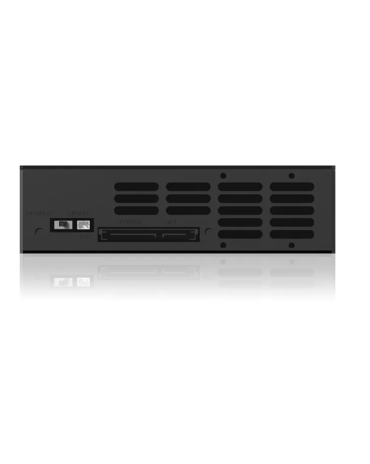 ICY BOX IB-158SSK-B, Wechselrahmen, 1x 3,5" SATA I/II/III oder SAS II HDD zu 1x SATA Host, EasySwap trägerlos, Stahl + Plastik, abschließbar,schwarz – Bild 4