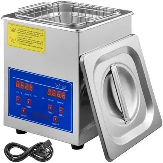 VEVOR 2 L Ultraschallreinigungsgerät aus Edelstahl, Ultraschallreinigungsgerät mit digitaler Heizung und Timer, Schmuckreinigung für den gewerblichen und privaten Heimgebrauch (2L) VEVOR 2 L Ultraschallreinigungsgerät aus Edelstahl, Ultraschallreinigungsgerät mit digitaler Heizung und Timer, Schmuckreinigung für den gewerblichen und privaten Heimgebrauch (2L)