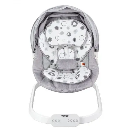 VEVOR Babyschaukel, Babywippe mit 3 Geschwindigkeiten & 3 Sitzpositionen, IMD-Touchpanel, Fernbedienung, Bluetooth & 10 voreingestellten Liedern, für Kinder im Alter von 0–9 Monaten bis zu 9 kg – Bild 9