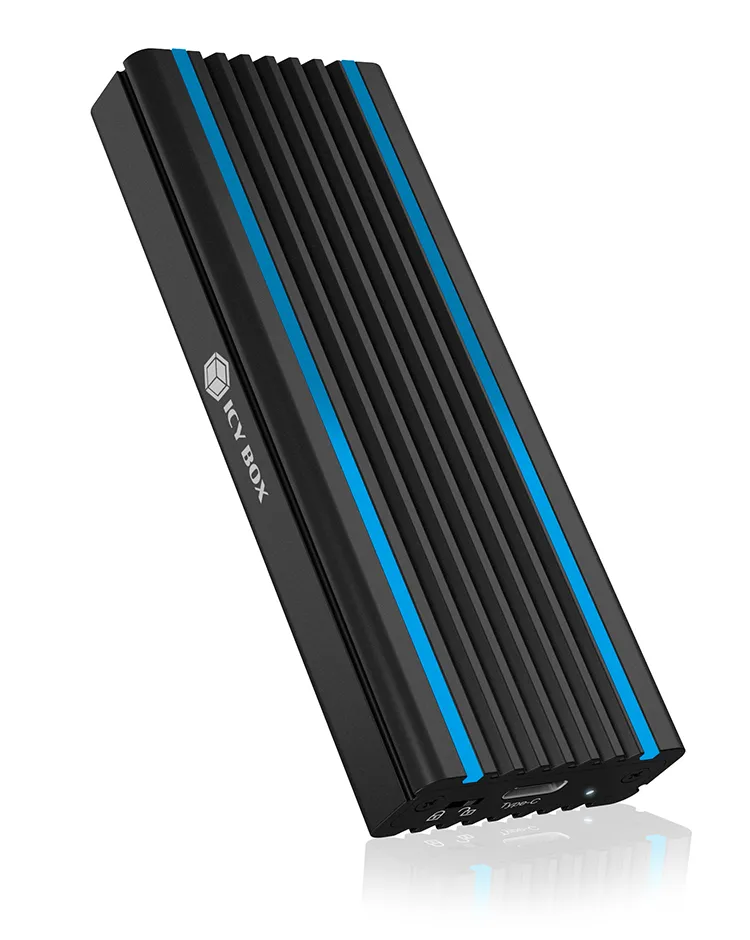ICY BOX IB-1824ML-C31, Type-C® USB 3.2 Gen 2 zu PCIe NVMe M.2 2230/2242/2260/2280 SSD Gehäuse, Beleuchtung mit Farbwechsel ICY BOX IB-1824ML-C31, Type-C® USB 3.2 Gen 2 zu PCIe NVMe M.2 2230/2242/2260/2280 SSD Gehäuse, Beleuchtung mit Farbwechsel
