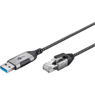 Ethernet-Adapterkabel USB-A 3.2 Gen1 > RJ-45, Slim Ethernet-Adapterkabel USB-A 3.2 Gen1 > RJ-45, Slim
