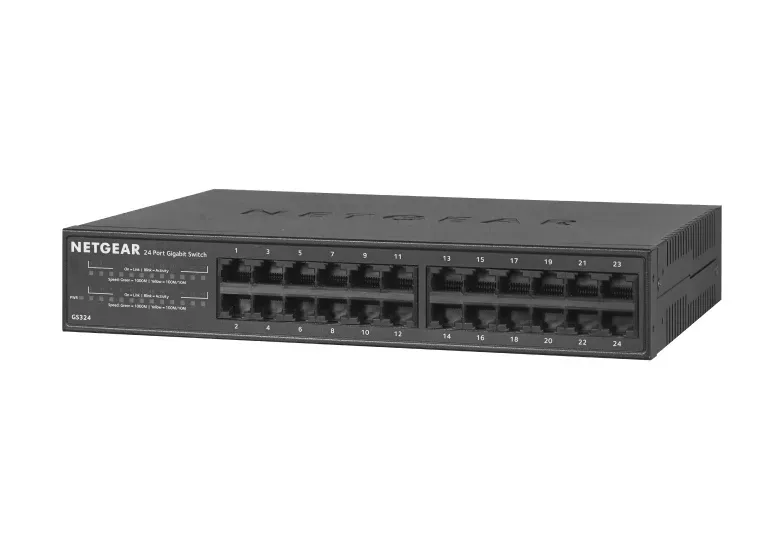 NETGEAR GS324 Unmanaged Gigabit Ethernet (10/100/1000) Schwarz NETGEAR GS324 Unmanaged Gigabit Ethernet (10/100/1000) Schwarz