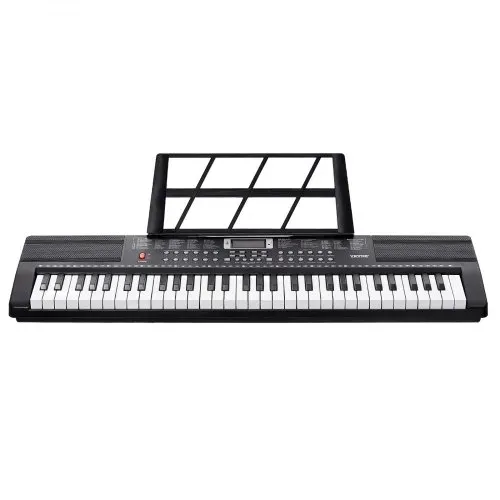 VEVOR Digitales Klavier mit 61 Tasten, 200 Töne, 200 Rhythmen, tragbares elektrisches Klavier-Keyboard-Kit mit 60 Demo-Songs, integrierten Doppellautsprechern, Kopfhörern, Mikrofon, Klavieraufklebern für Anfänger – Bild 9