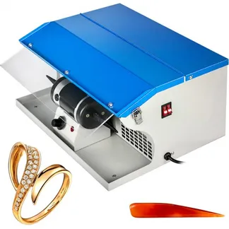 VEVOR Schmuckpoliermaschine 200W Jewelry Buffer Polishing Machine Schmuckpolierpuffer Poliermaschine Schmuckschleifer für die Herstellung und Wartung von Schmuck VEVOR Schmuckpoliermaschine 200W Jewelry Buffer Polishing Machine Schmuckpolierpuffer Poliermaschine Schmuckschleifer für die Herstellung und Wartung von Schmuck