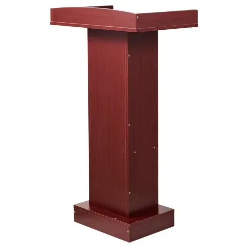 VEVOR Podiumständer Holzrednerpult (105 cm), Laptop-Schreibtisch mit breiter Lesefläche & Ablagefläche & Kantenstopper &elegantem Design, bodenstehend, für Klassenzimmer Konferenzen Kirchen – Bild 10