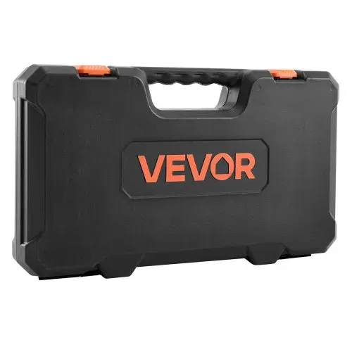 VEVOR Steckschlüsselsatz 33-tlg. 12,7 mm Antriebssteckschlüssel und Ratschensatz, SAE und metrisch, Werkzeugsatz mit Ratschenschlüssel, Verlängerungsstange Tragkoffer, CR-V-Legierungsstahl – Bild 9